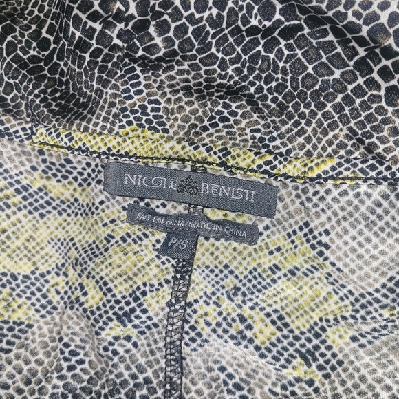 Nicole Benisti Snake Print Sleeveless Wrap Dress S - Picture 6 of 6